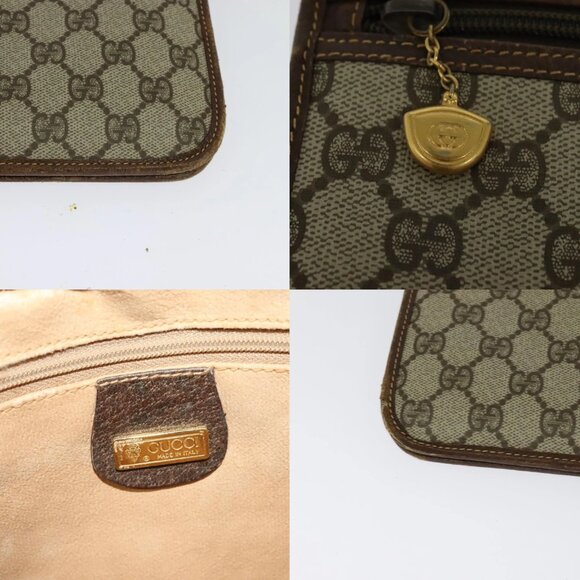 GUCCI GG Supreme Shoulder Bag PVC Beige Gold 004 904 0671 Auth - Picture 12 of 14